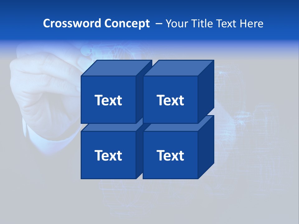 Cube Abstract View PowerPoint Template