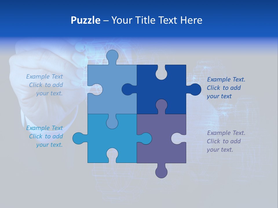 Cube Abstract View PowerPoint Template