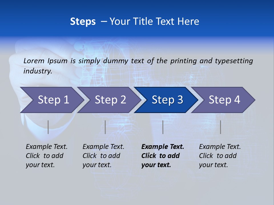 Cube Abstract View PowerPoint Template