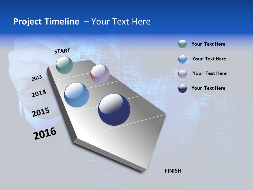 Cube Abstract View PowerPoint Template