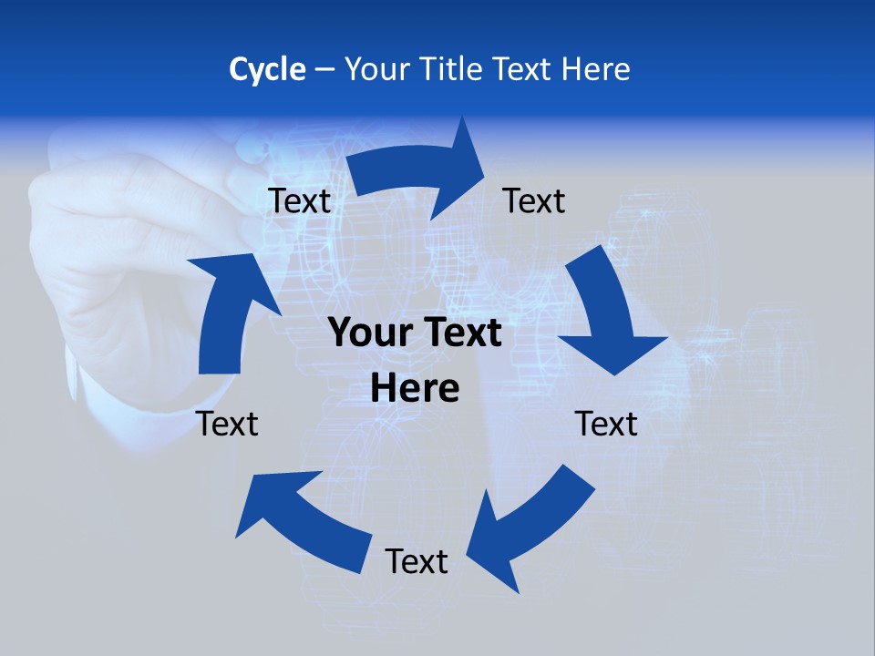 Cube Abstract View PowerPoint Template