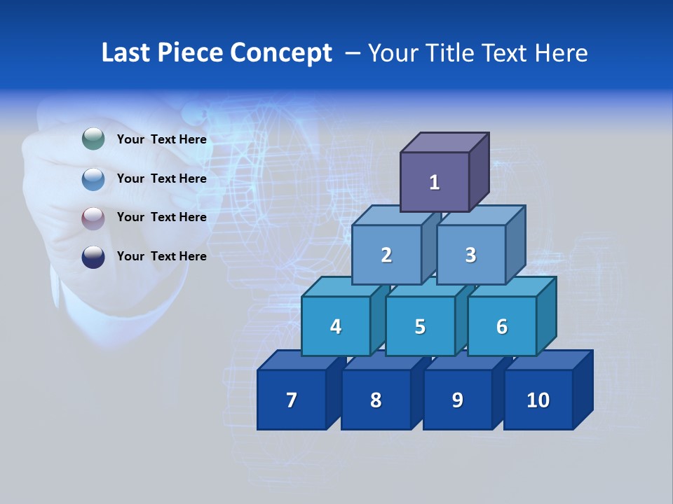 Cube Abstract View PowerPoint Template