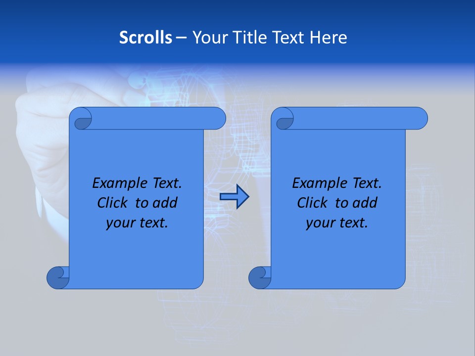 Cube Abstract View PowerPoint Template