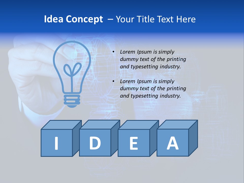 Cube Abstract View PowerPoint Template