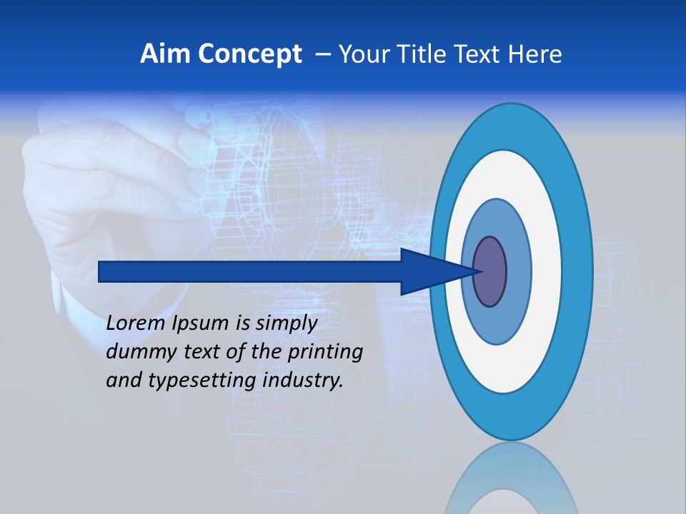 Cube Abstract View PowerPoint Template
