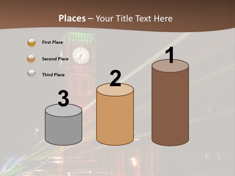 Tall Cityscape Earth PowerPoint Template