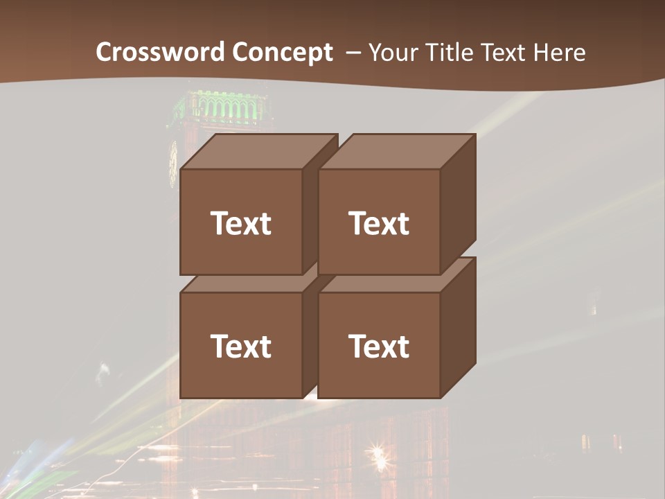 Tall Cityscape Earth PowerPoint Template