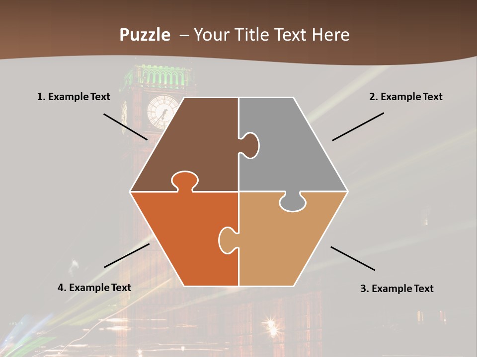 Tall Cityscape Earth PowerPoint Template