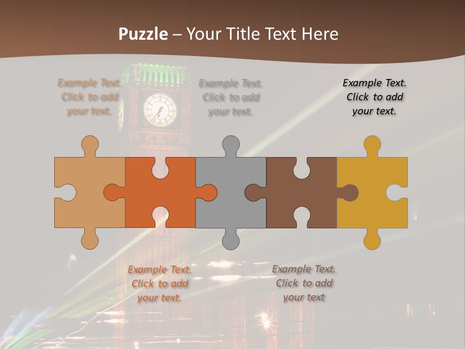 Tall Cityscape Earth PowerPoint Template