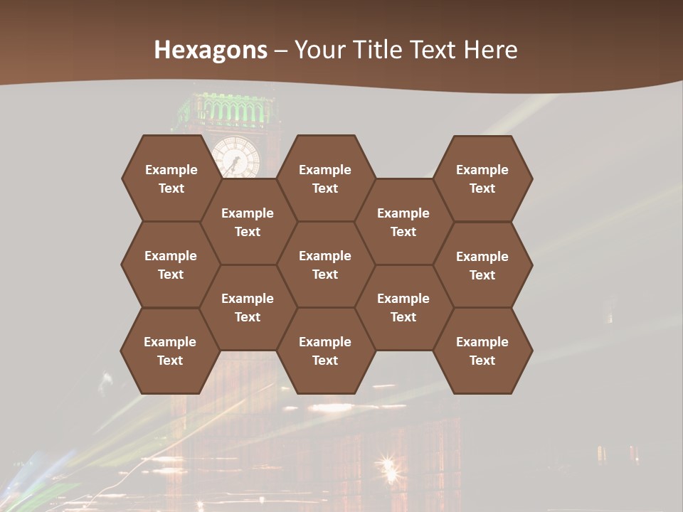 Tall Cityscape Earth PowerPoint Template