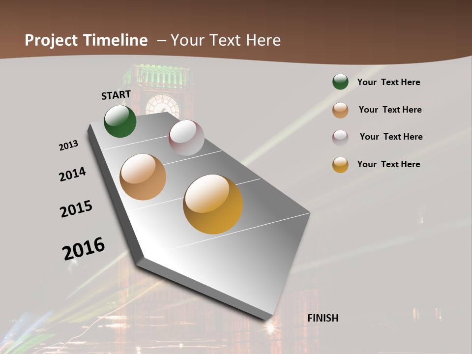 Tall Cityscape Earth PowerPoint Template