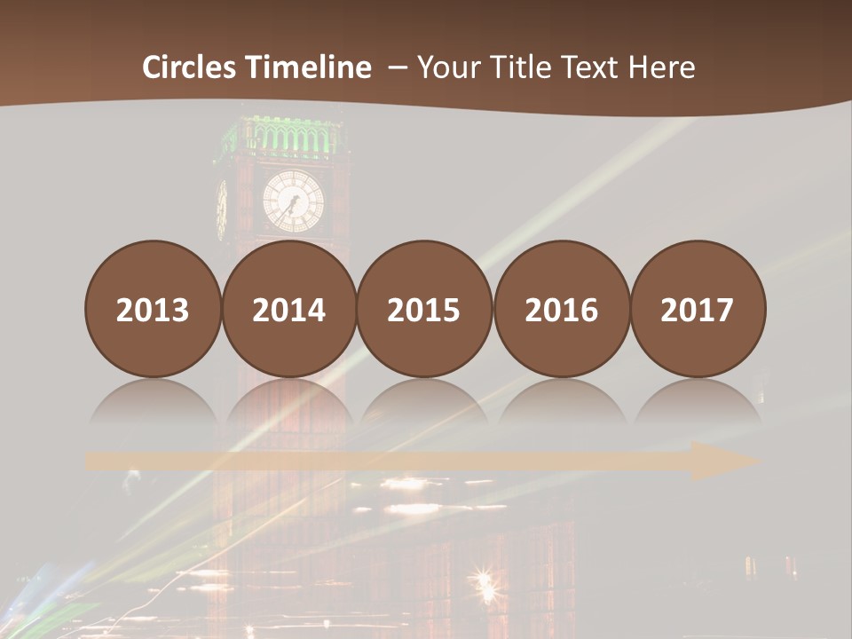 Tall Cityscape Earth PowerPoint Template