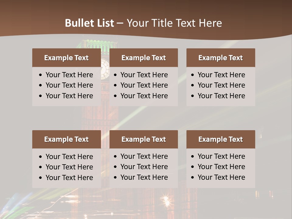 Tall Cityscape Earth PowerPoint Template