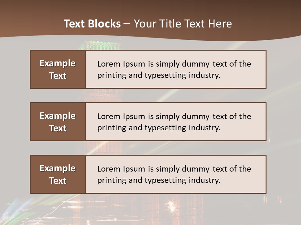 Tall Cityscape Earth PowerPoint Template