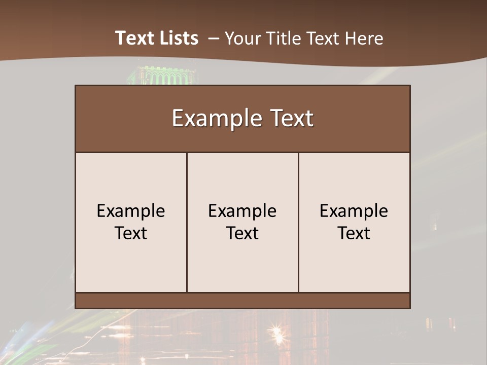 Tall Cityscape Earth PowerPoint Template