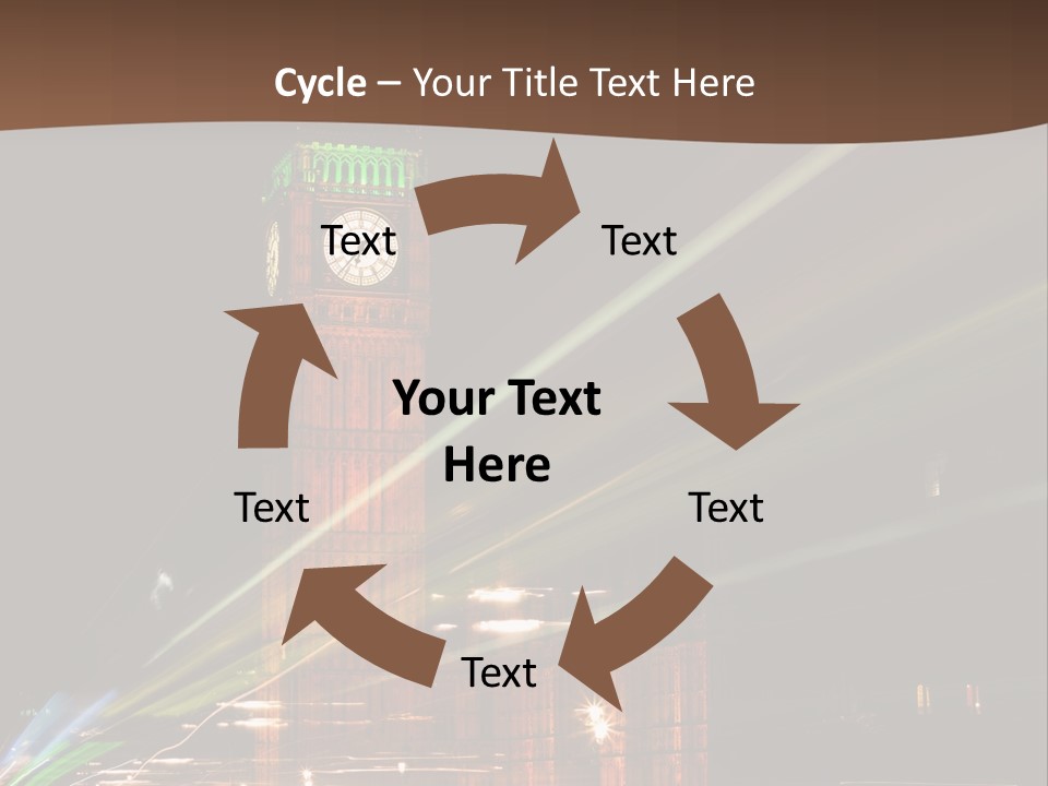 Tall Cityscape Earth PowerPoint Template