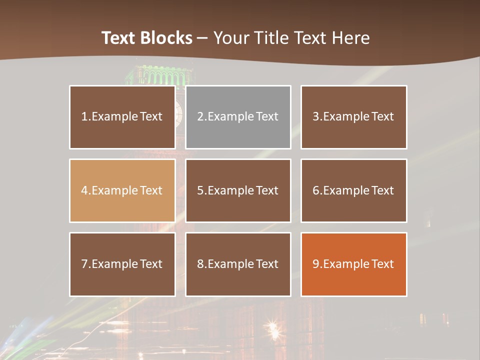 Tall Cityscape Earth PowerPoint Template