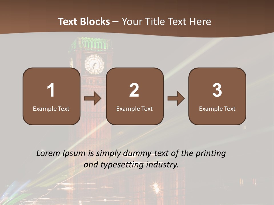 Tall Cityscape Earth PowerPoint Template