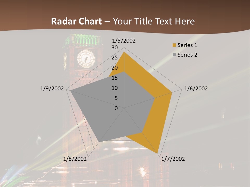 Tall Cityscape Earth PowerPoint Template
