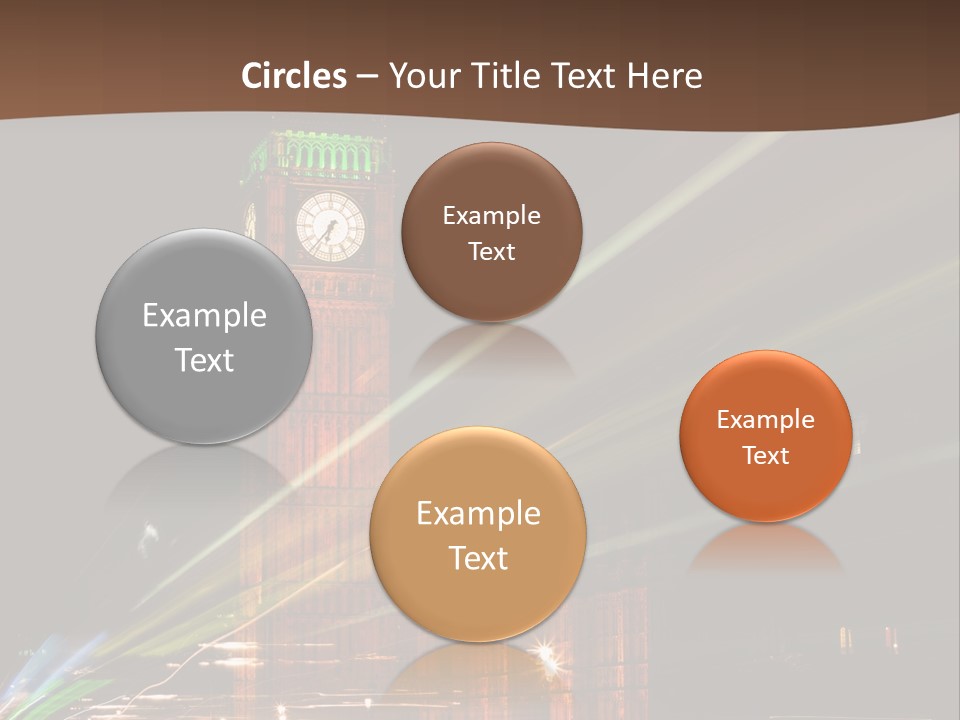 Tall Cityscape Earth PowerPoint Template