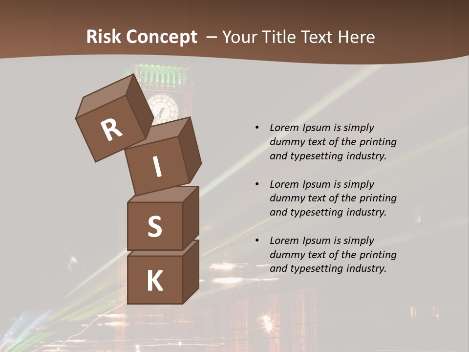 Tall Cityscape Earth PowerPoint Template