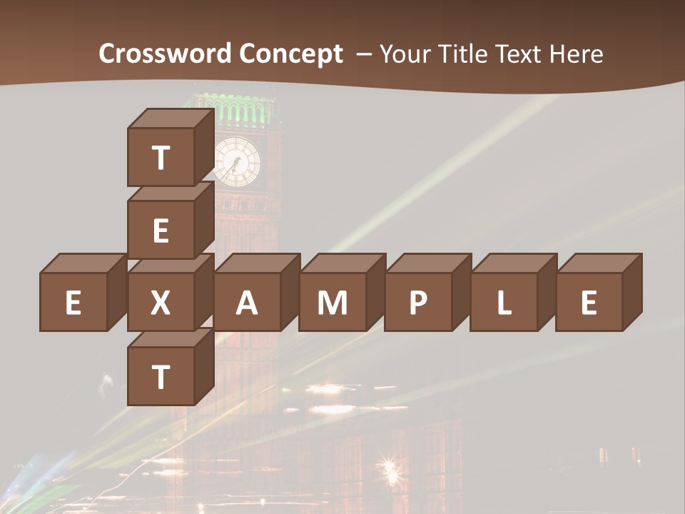 Tall Cityscape Earth PowerPoint Template