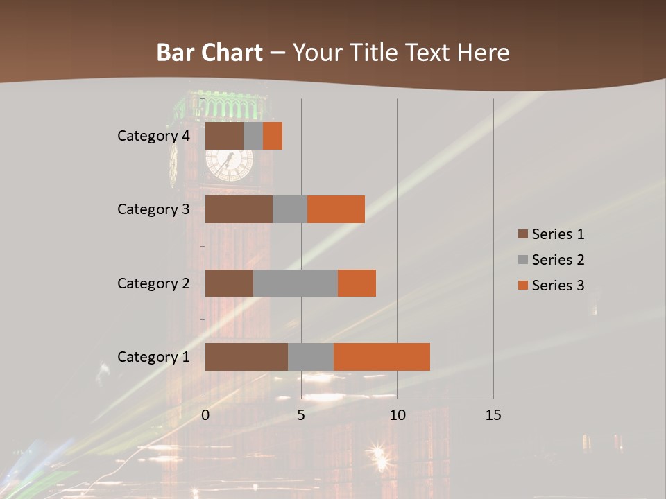 Tall Cityscape Earth PowerPoint Template