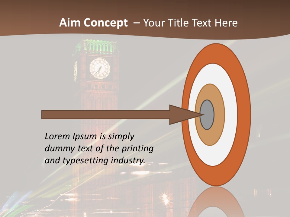 Tall Cityscape Earth PowerPoint Template