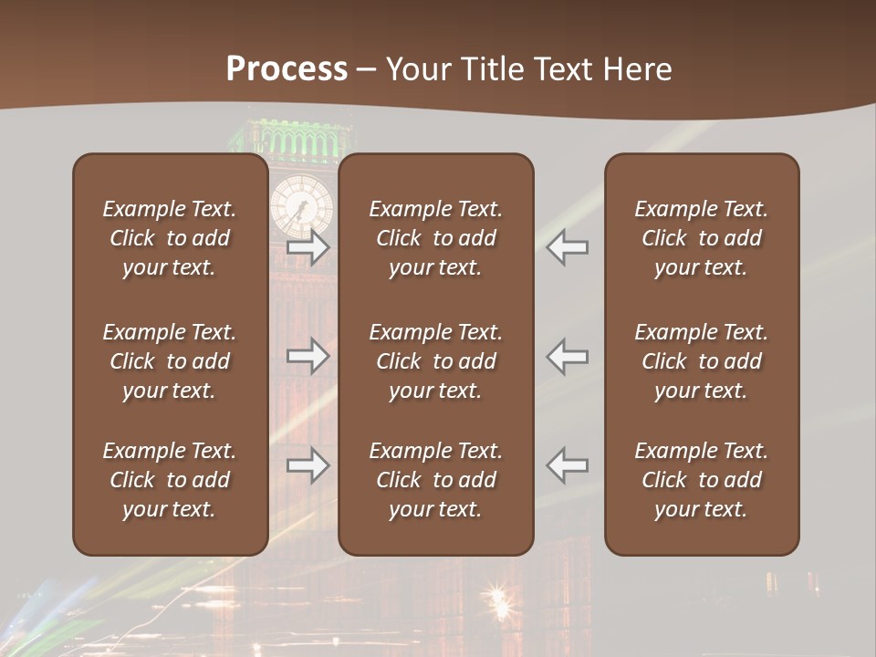 Tall Cityscape Earth PowerPoint Template