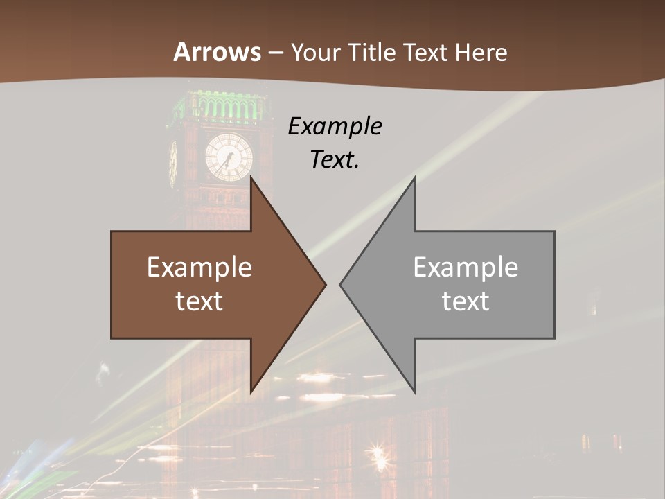 Tall Cityscape Earth PowerPoint Template