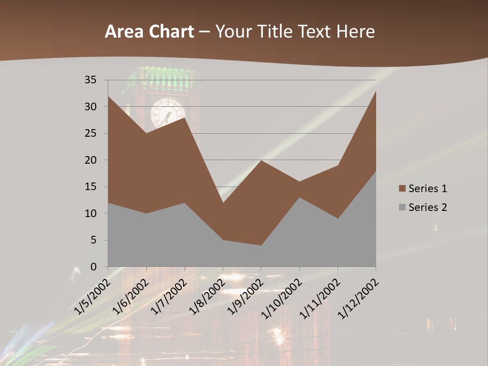 Tall Cityscape Earth PowerPoint Template