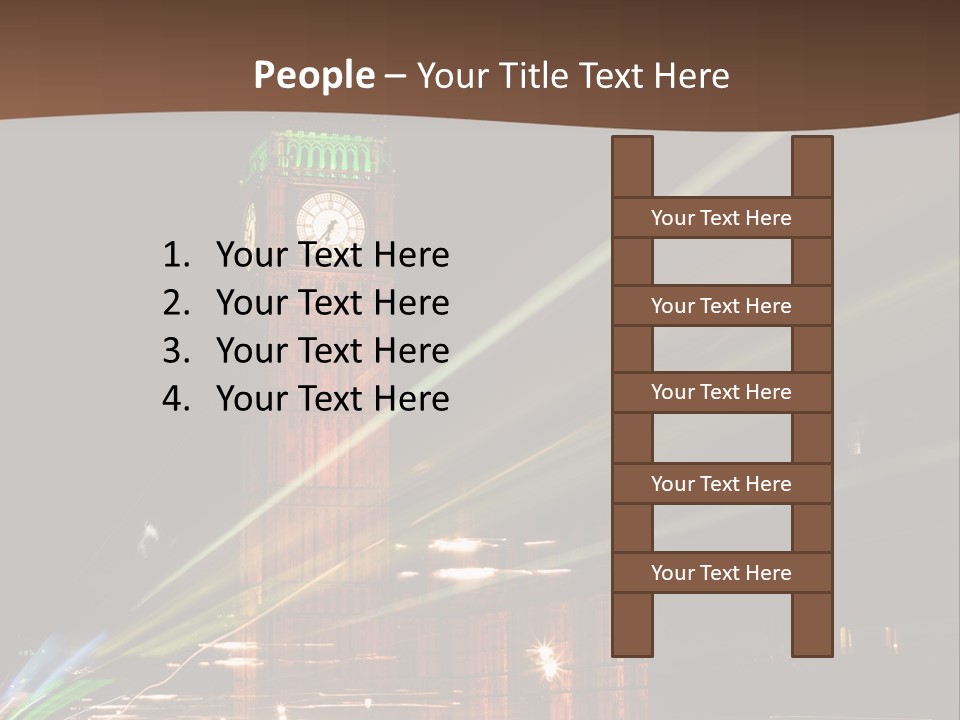 Tall Cityscape Earth PowerPoint Template