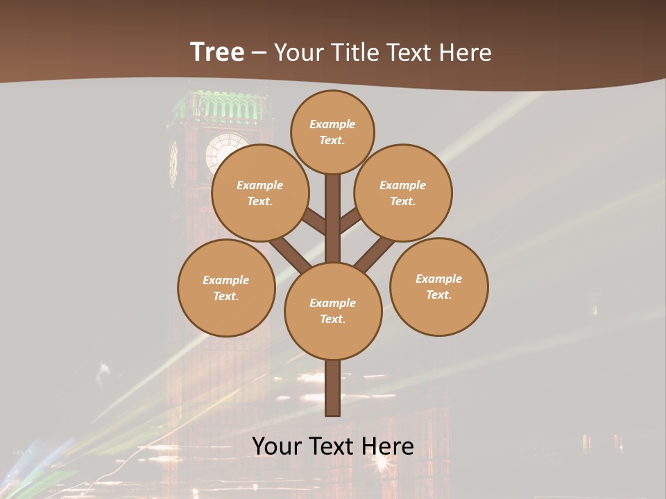Tall Cityscape Earth PowerPoint Template