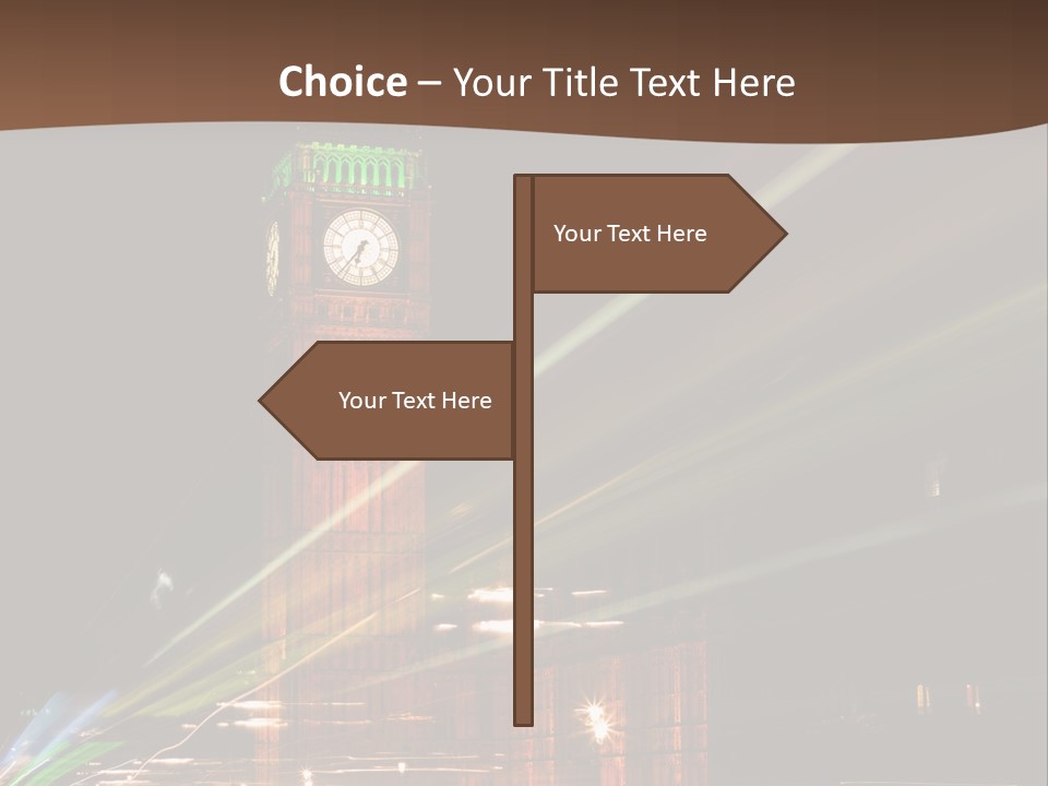 Tall Cityscape Earth PowerPoint Template