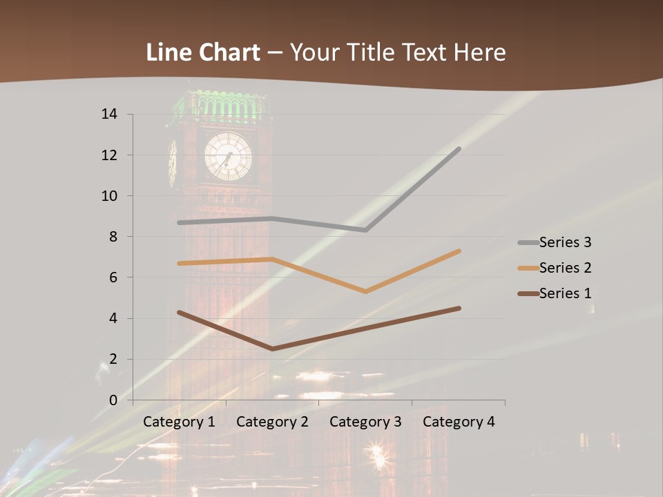 Tall Cityscape Earth PowerPoint Template