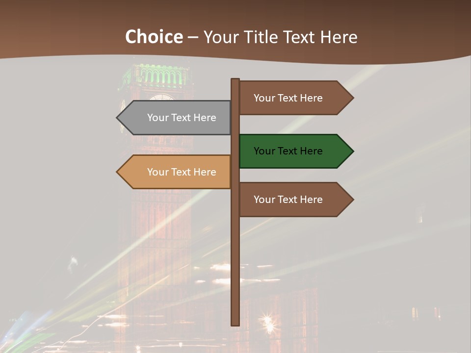 Tall Cityscape Earth PowerPoint Template