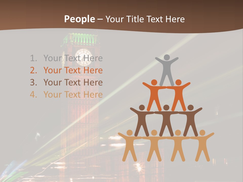 Tall Cityscape Earth PowerPoint Template