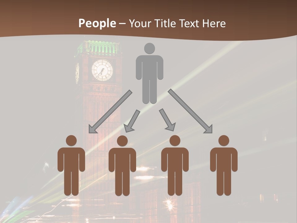 Tall Cityscape Earth PowerPoint Template