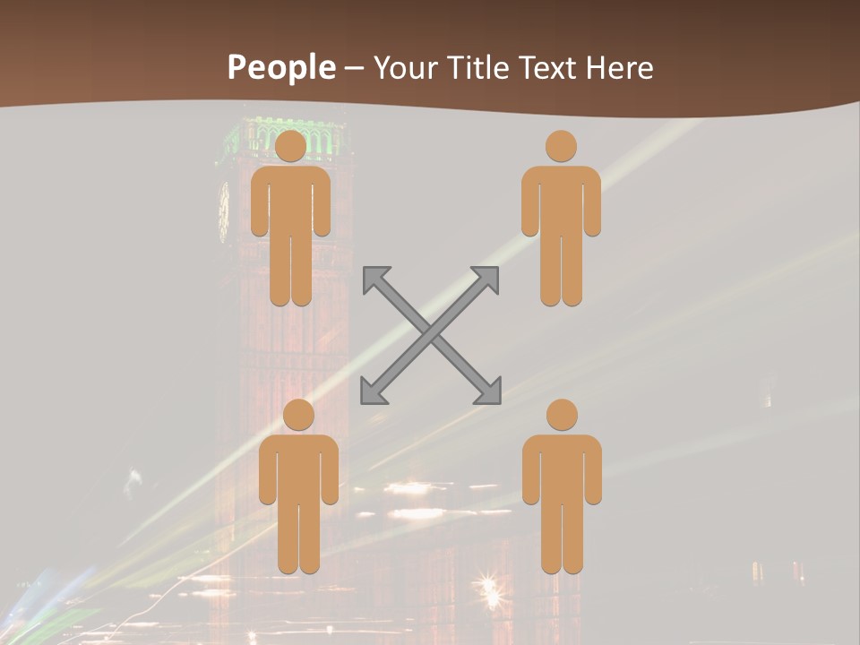 Tall Cityscape Earth PowerPoint Template