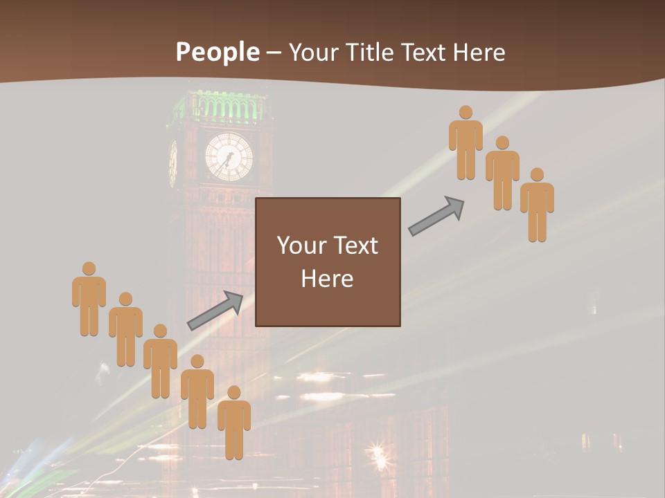 Tall Cityscape Earth PowerPoint Template