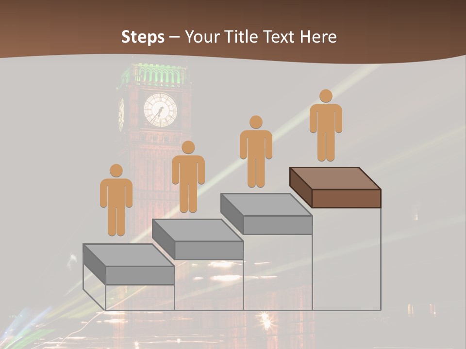 Tall Cityscape Earth PowerPoint Template