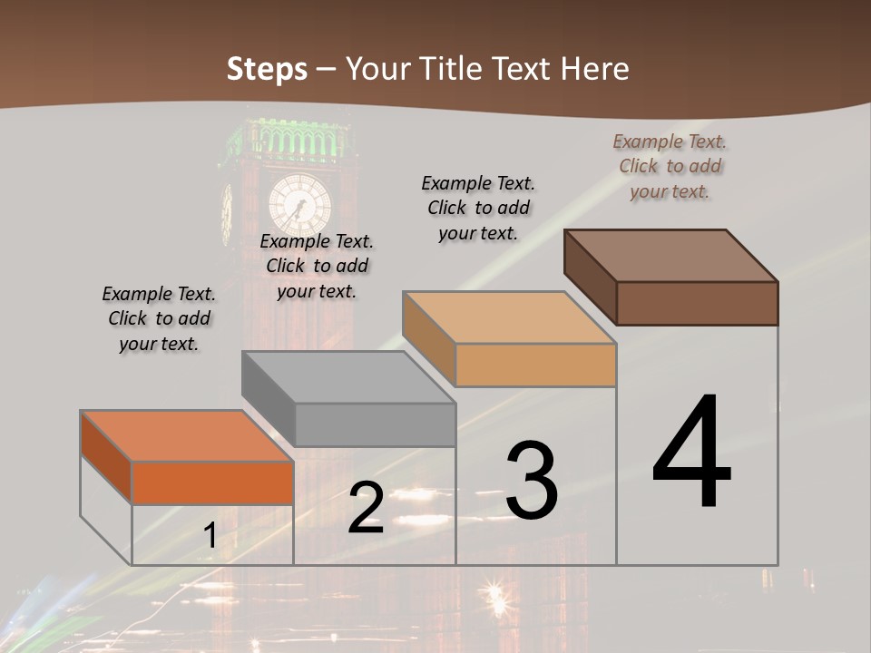 Tall Cityscape Earth PowerPoint Template