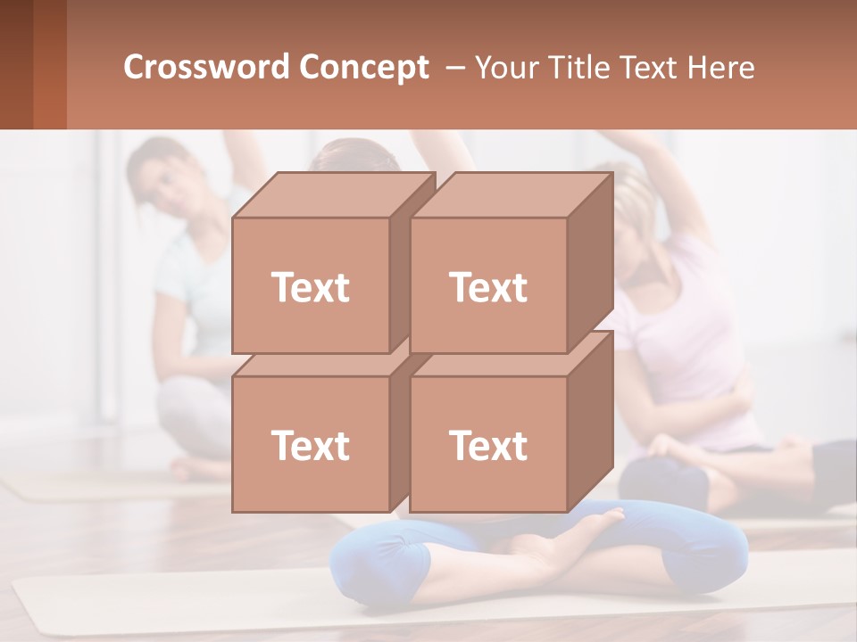 Cube Black View PowerPoint Template