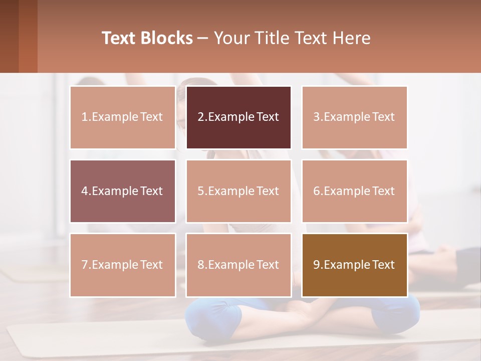 Cube Black View PowerPoint Template