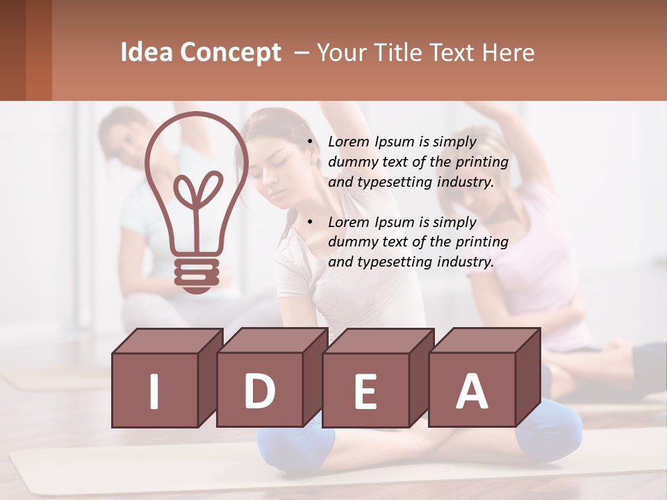 Cube Black View PowerPoint Template