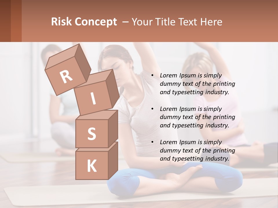 Cube Black View PowerPoint Template