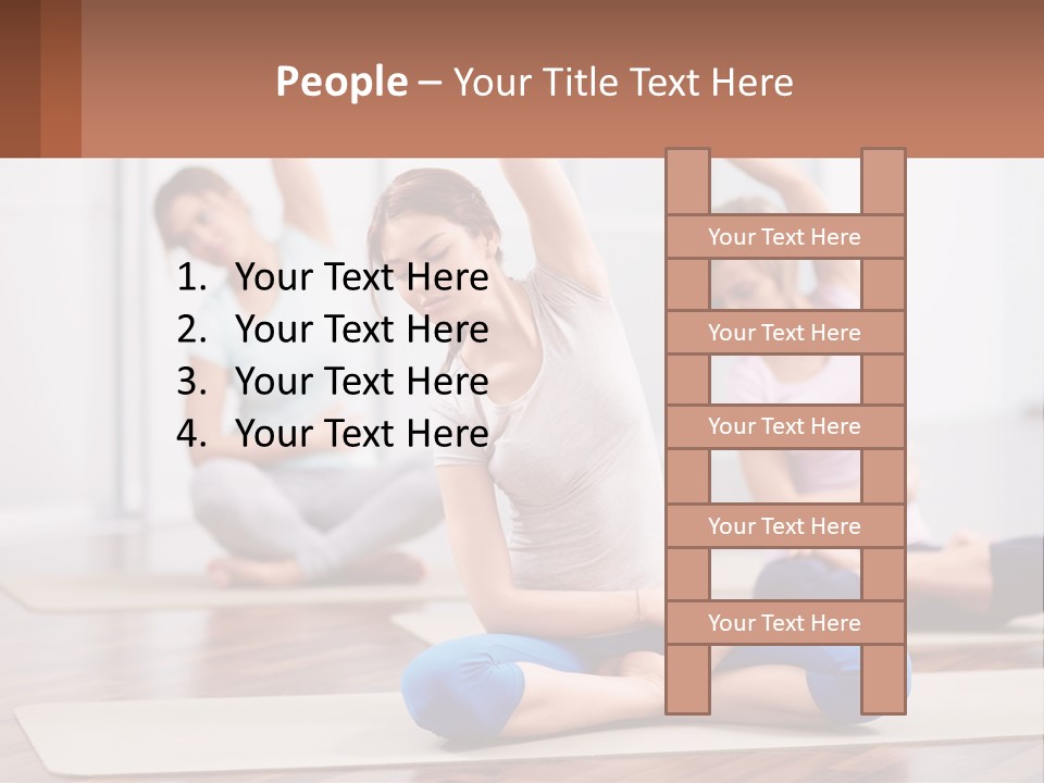 Cube Black View PowerPoint Template