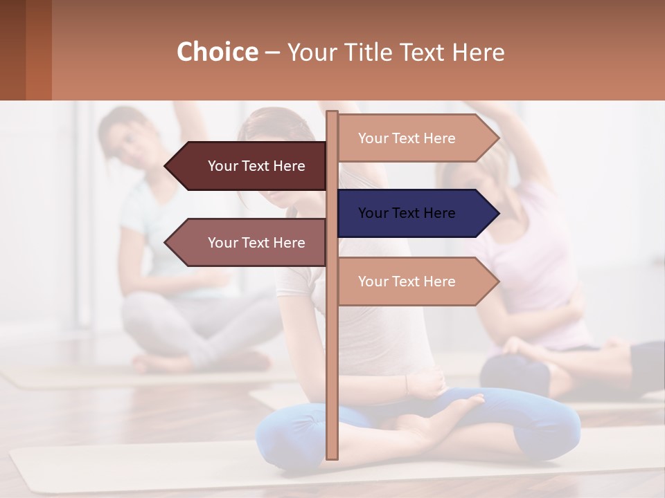 Cube Black View PowerPoint Template