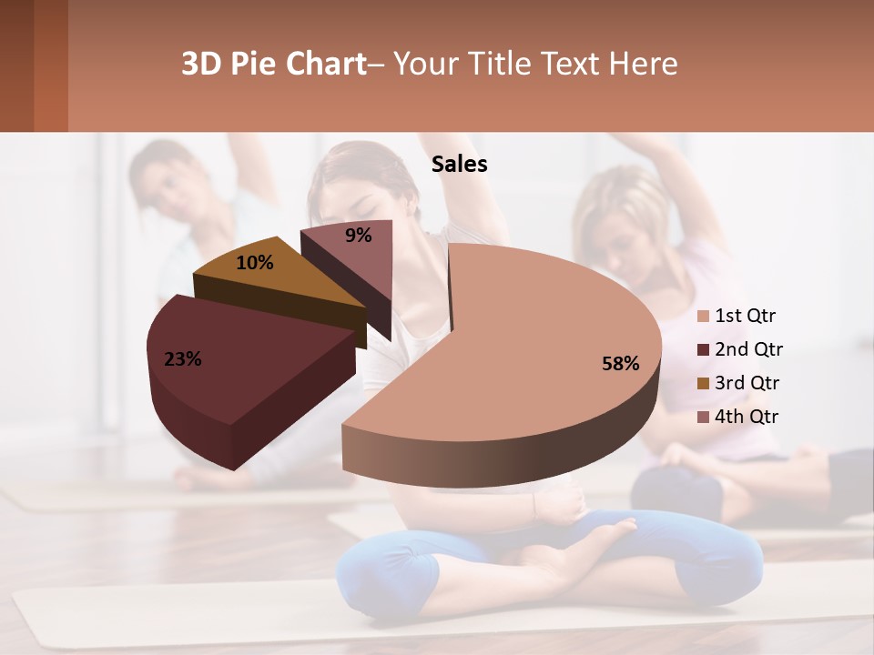 Cube Black View PowerPoint Template