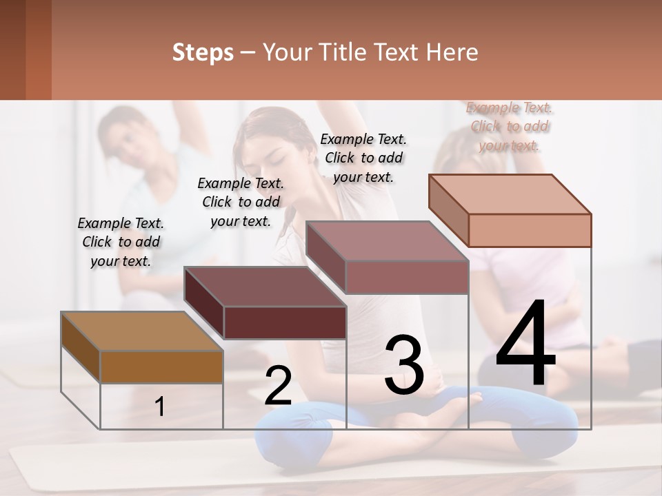 Cube Black View PowerPoint Template